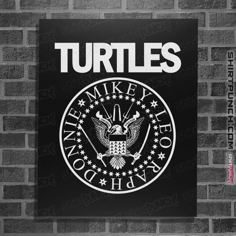 Shirts Posters / 4"x6" / Black Turtles