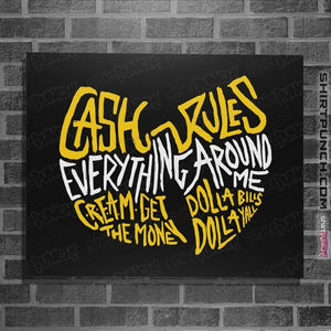 Daily_Deal_Shirts Posters / 4"x6" / Black Cash Rules