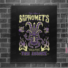 Load image into Gallery viewer, Shirts Posters / 4&quot;x6&quot; / Black Baphomet&#39;s Tiki Lounge
