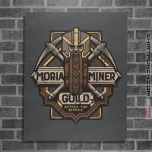 Load image into Gallery viewer, Shirts Posters / 4&quot;x6&quot; / Sports Grey Moria Miner Guild
