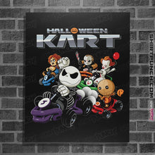 Load image into Gallery viewer, Shirts Posters / 4&quot;x6&quot; / Black Halloween Kart
