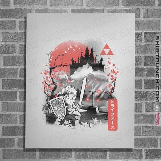 Daily_Deal_Shirts Posters / 4"x6" / White Sumie To The Past