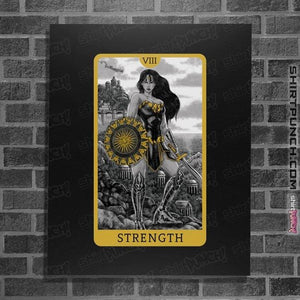 Daily_Deal_Shirts Posters / 4"x6" / Black JL Tarot - Strength