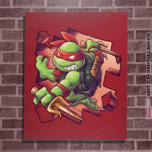 Daily_Deal_Shirts Posters / 4"x6" / Red Toy Raph