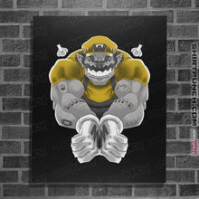 Load image into Gallery viewer, Daily_Deal_Shirts Posters / 4&quot;x6&quot; / Black Wario Time
