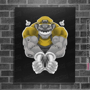 Daily_Deal_Shirts Posters / 4"x6" / Black Wario Time