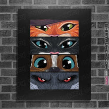 Load image into Gallery viewer, Daily_Deal_Shirts Posters / 4&quot;x6&quot; / Black Puss In Boots Eyes

