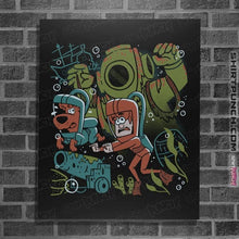 Load image into Gallery viewer, Secret_Shirts Posters / 4&quot;x6&quot; / Black Mystery Dive!
