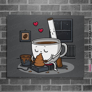 Secret_Shirts Posters / 4"x6" / Charcoal Coffee And Cigarette