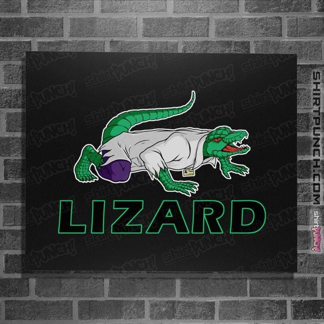 Shirts Posters / 4"x6" / Black Lizard