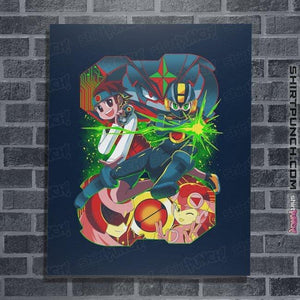 Shirts Posters / 4"x6" / Navy Rockman EXE