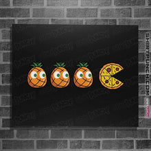 Load image into Gallery viewer, Daily_Deal_Shirts Posters / 4&quot;x6&quot; / Black Pizza-Man!
