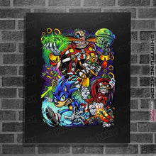 Load image into Gallery viewer, Last_Chance_Shirts Posters / 4&quot;x6&quot; / Black Robotnik VS Sonic
