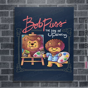 Daily_Deal_Shirts Posters / 4"x6" / Navy Kitty Painter