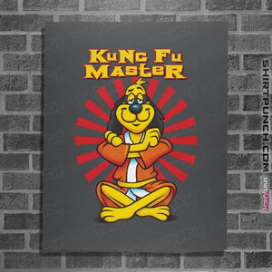 Daily_Deal_Shirts Posters / 4"x6" / Charcoal Kung Fu Master
