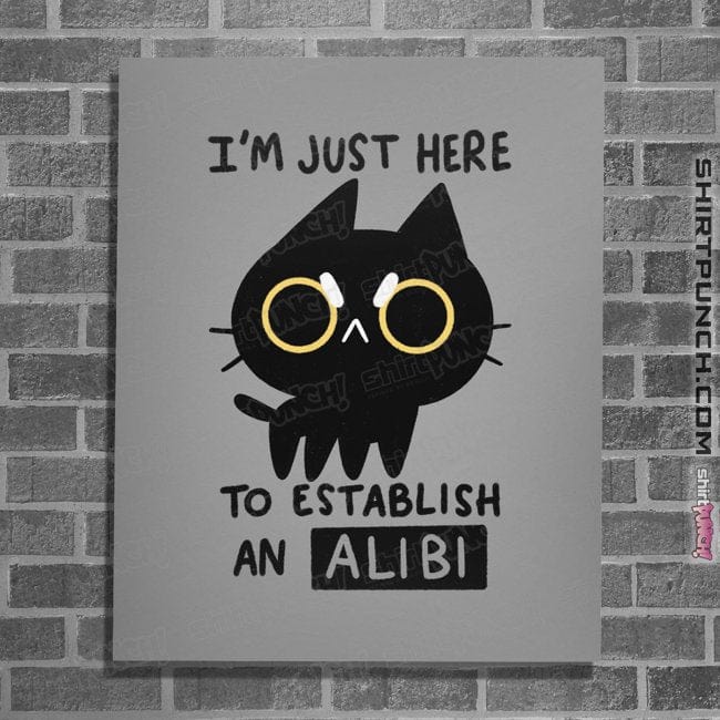 Daily_Deal_Shirts Posters / 4"x6" / Sports Grey My Alibi