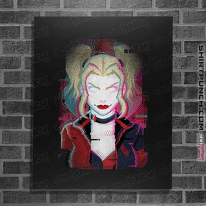 Daily_Deal_Shirts Posters / 4"x6" / Black Glitch Harley