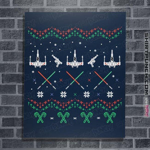 Secret_Shirts Posters / 4"x6" / Navy A Rogue Christmas