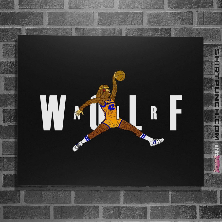 Shirts Posters / 4"x6" / Black Air Wolf '85