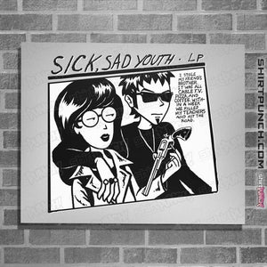 Daily_Deal_Shirts Posters / 4"x6" / White Sick Sad Youth