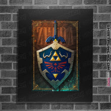 Load image into Gallery viewer, Shirts Posters / 4&quot;x6&quot; / Black Legend Of Zelda Poster
