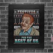 Load image into Gallery viewer, Shirts Posters / 4&quot;x6&quot; / Black Festivus For The Rest Of Us
