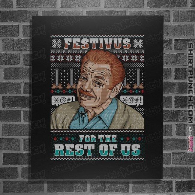 Shirts Posters / 4"x6" / Black Festivus For The Rest Of Us
