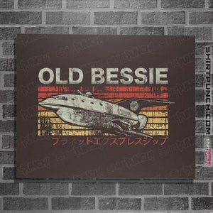 Shirts Posters / 4"x6" / Dark Chocolate Retro Old Bessie