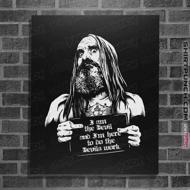 Shirts Posters / 4"x6" / Black Otis Devil