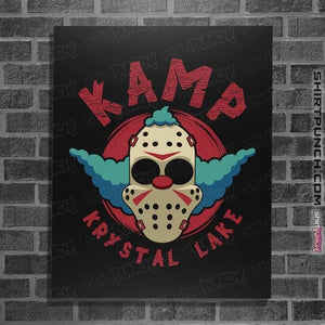 Daily_Deal_Shirts Posters / 4"x6" / Black Kamp Krystal Lake