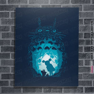 Shirts Posters / 4"x6" / Navy Forest Spirits