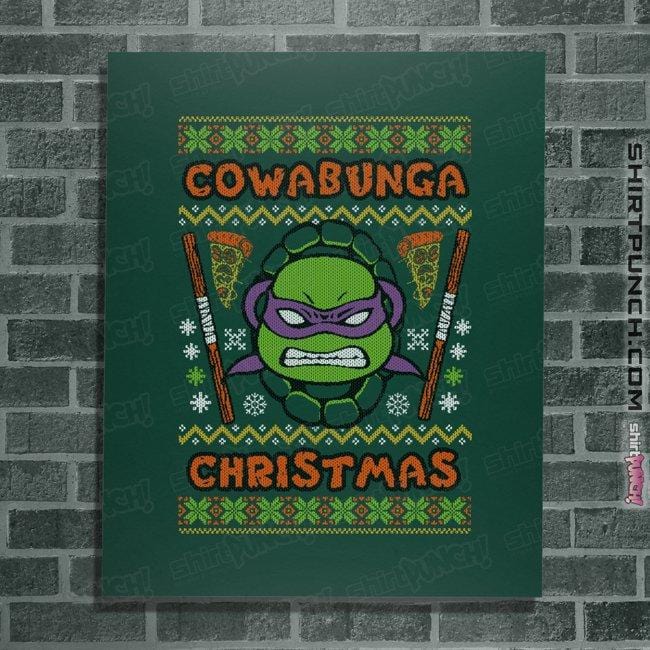 Shirts Posters / 4"x6" / Forest Donatello Christmas