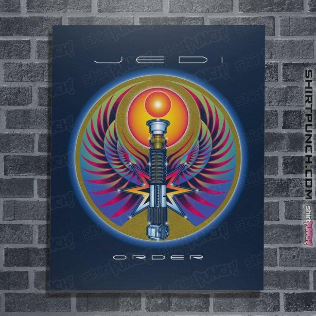 Daily_Deal_Shirts Posters / 4"x6" / Navy Don't Stop Believin'