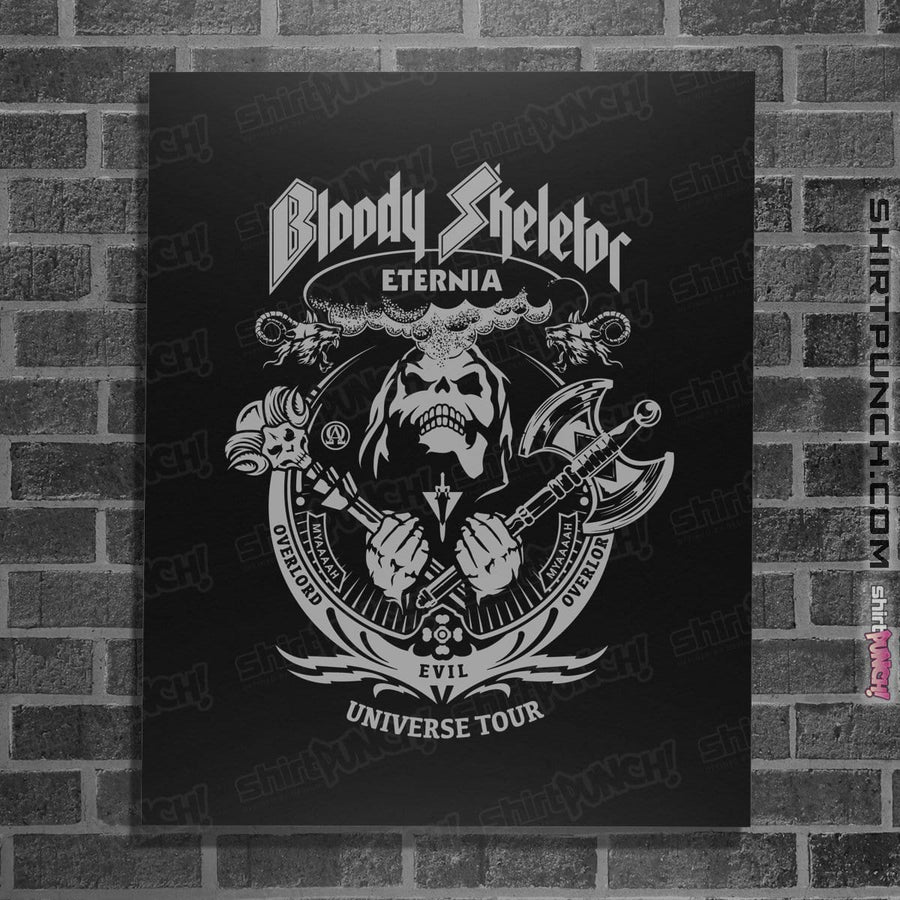 Shirts Posters / 4"x6" / Black Bloody Skeletor
