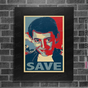 Shirts Posters / 4"x6" / Black Save Ferris
