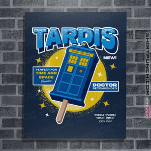 Shirts Posters / 4"x6" / Navy Time and Space Ice Cream