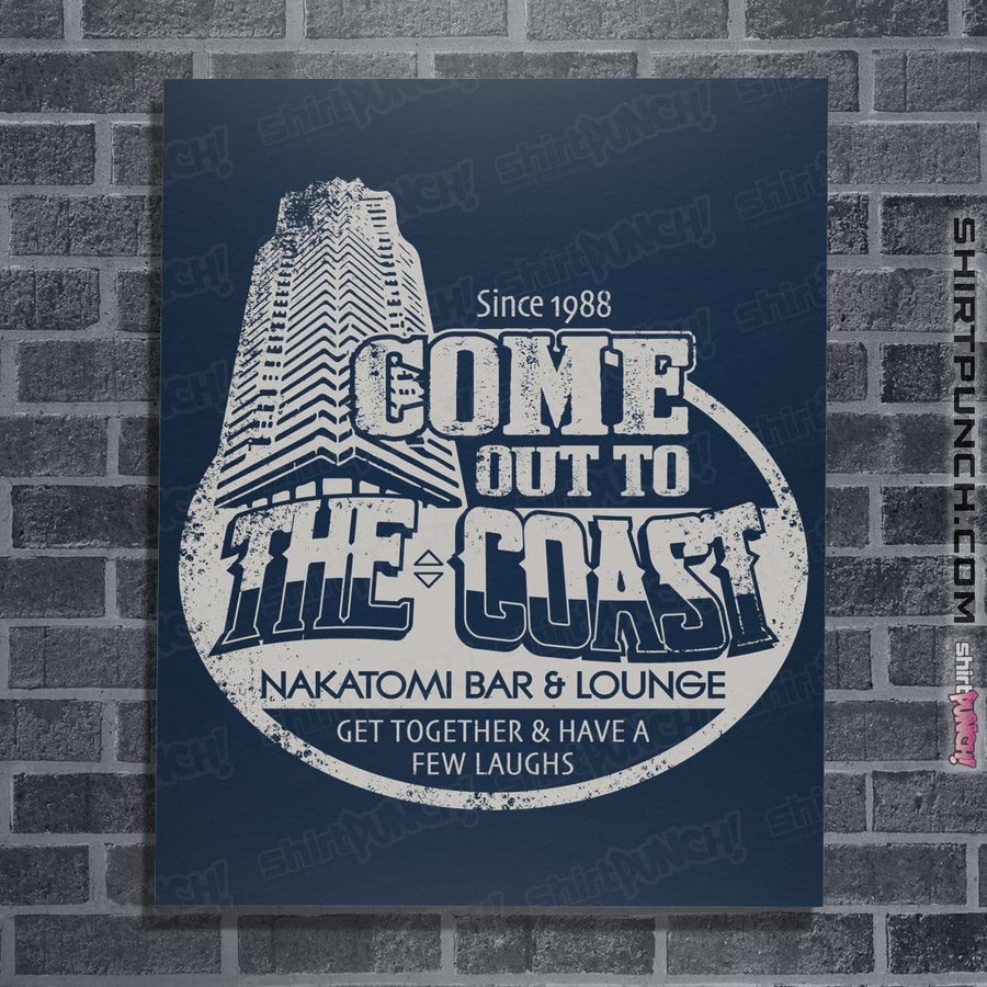 Shirts Posters / 4"x6" / Navy The Coast Bar And Lounge