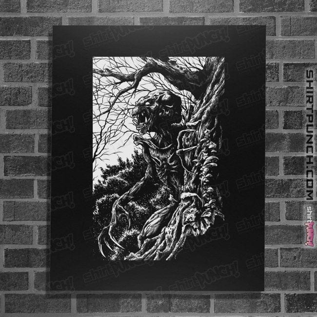 Shirts Posters / 4"x6" / Black PumpkinHead