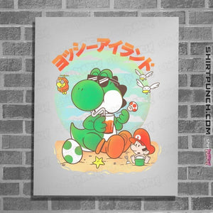 Daily_Deal_Shirts Posters / 4"x6" / White Yoshi Vacation