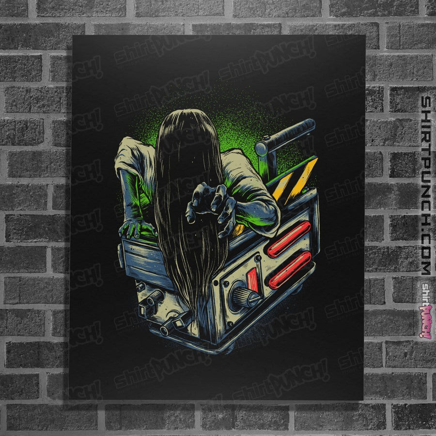 Shirts Posters / 4"x6" / Black Trapped Ghost