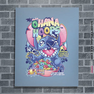 Shirts Posters / 4"x6" / Powder Blue Ohana Hoops