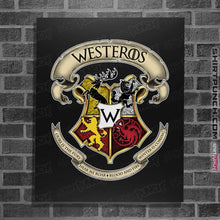 Load image into Gallery viewer, Shirts Posters / 4&quot;x6&quot; / Black Westeros School
