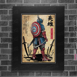 Daily_Deal_Shirts Posters / 4"x6" / Black Captain Samurai