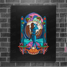 Load image into Gallery viewer, Daily_Deal_Shirts Posters / 4&quot;x6&quot; / Black Stained Glass Paradise
