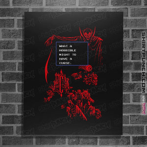 Shirts Posters / 4"x6" / Black Horrible Night