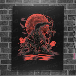 Daily_Deal_Shirts Posters / 4"x6" / Black Blood Moon Rises