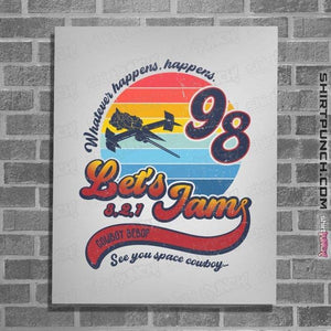 Shirts Posters / 4"x6" / White Retro Let's Jam