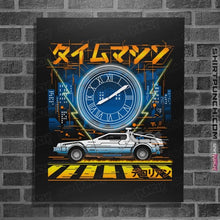 Load image into Gallery viewer, Daily_Deal_Shirts Posters / 4&quot;x6&quot; / Black Time Machine
