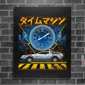 Daily_Deal_Shirts Posters / 4"x6" / Black Time Machine