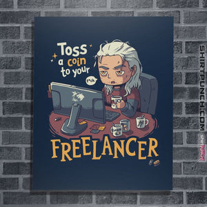 Shirts Posters / 4"x6" / Navy Freelancer Of Blaviken